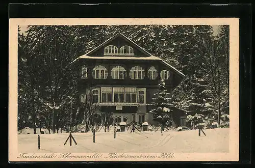 AK Freudenstadt im Schwarzwald, Kindersanatorium Hilde, Gesamtansicht