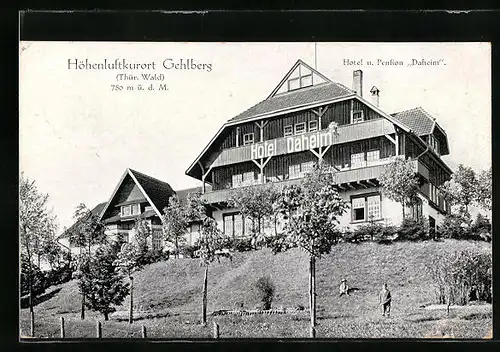 AK Gehlberg im Thür. Wald, Hotel und Pension Daheim