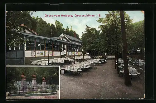 AK Grossschönau i. S., Gasthaus Hutberg mit Kaiserhain