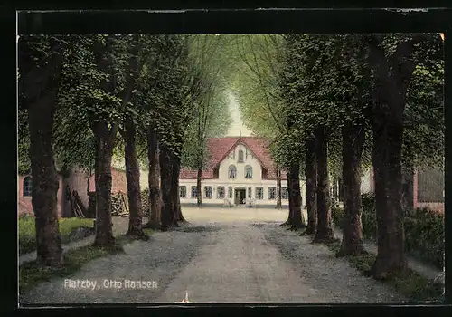 AK Flatzby bei Sörup, Haus Otto Hansen
