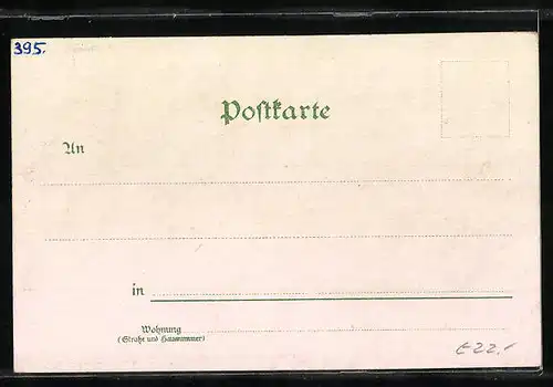 Lithographie Magdeburg, Alter Markt mit Rathaus, Kaiser-Otto-Denkmal