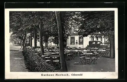 AK Erbach /Odenw., Kurhaus Marbach, Gartenansicht