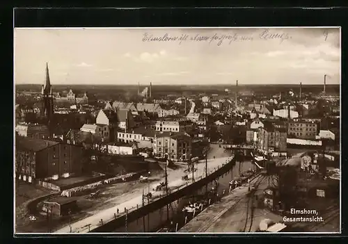 AK Elmshorn, Gesamtansicht aus der Vogelschau