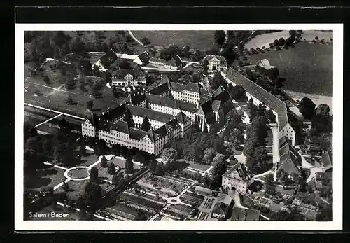 AK Salem i. Baden, Fliegeraufnahme des Ortes