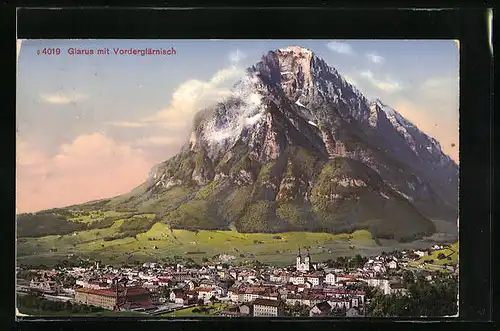 AK Glarus, Gesamtansicht mit Vorderglärnisch