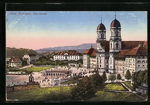 AK Einsiedeln, Kloster mit Vorplatz