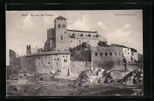 AK Sion, Eglise de Valère, Hotel de la Poste