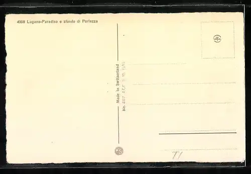 AK Lugano-Paradiso, Panorama e sfondo di Porlezza