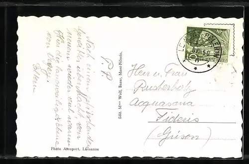 AK Vevey, Vue Générale et Mont Pélerin, vu d'avion