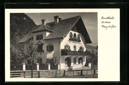 AK Mayrhofen, Partie am Landhaus Kostuer
