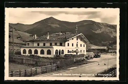 AK Gerlos i Zillertal, Gasthof Oberwirt g. d. Königsleithen