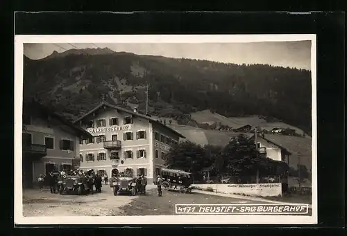 AK Neustift, Blick auf den Gasthof Salzburgerhof