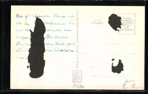 AK Schönberg / Stubai, Partie am Gasthaus Handl