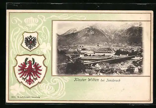 Präge-AK Innsbruck, Kloster Wilten, Wappen