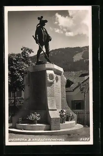 AK Steinach a. B., Am Kriegerdenkmal