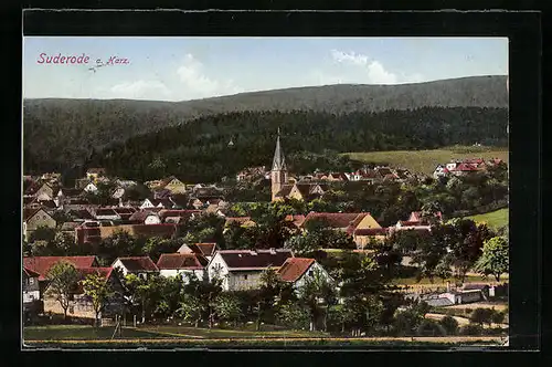 AK Suderode a. Harz, Totalansicht aus der Ferne