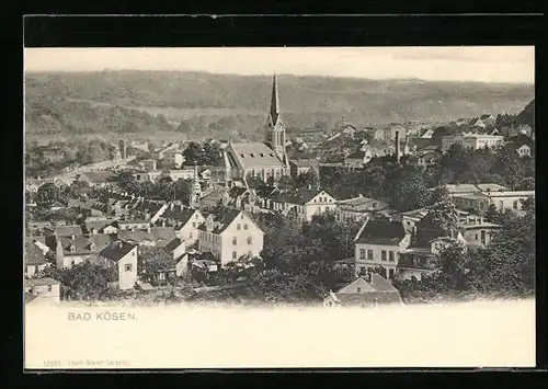 AK Bad Kösen, Totalansicht mit Blick zum Kirche