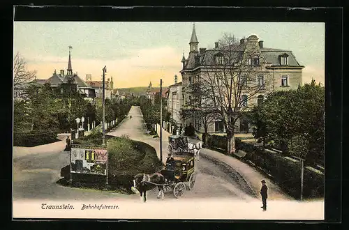 AK Traunstein, Hotel in der Bahnhofstrasse