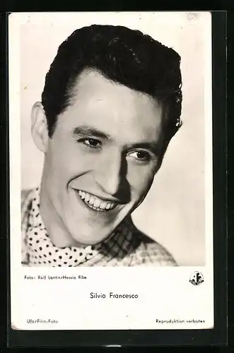 AK Schauspieler Silvio Francesco freundlich lächelnd