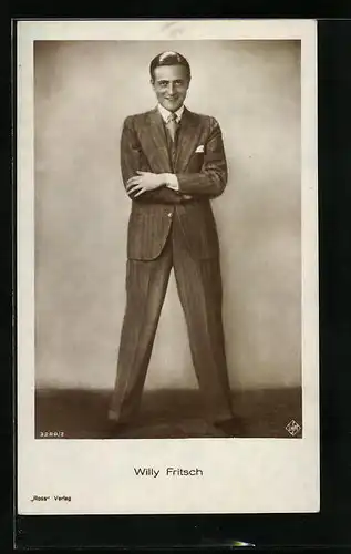 AK Schauspieler Willy Fritsch im Anzug