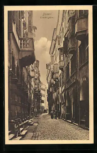 AK Bozen, Motiv aus der Laubengasse