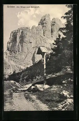 AK Gröden, Am Wege zum Sellajoch