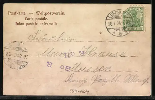 AK Dresden-Loschwitz, Ortsansicht mit der Drahtseilbahn