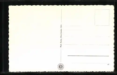 AK Chur, Ortsansicht vom Flugzeug aus