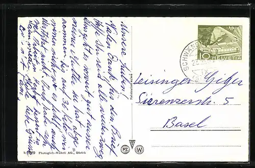 AK Elm, Teilansicht mit verschneiten Bergen