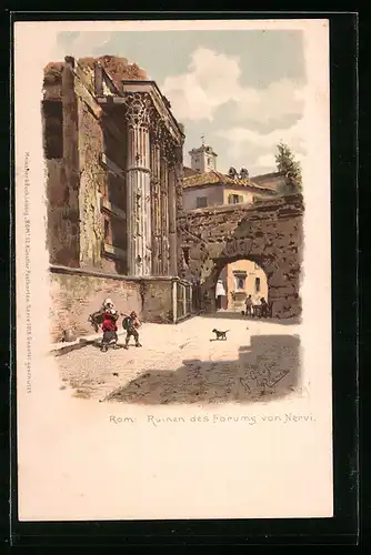 AK Rom, Ruinen des Forums von Nervi