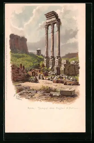 AK Rom, Tempel des Castor & Pollux