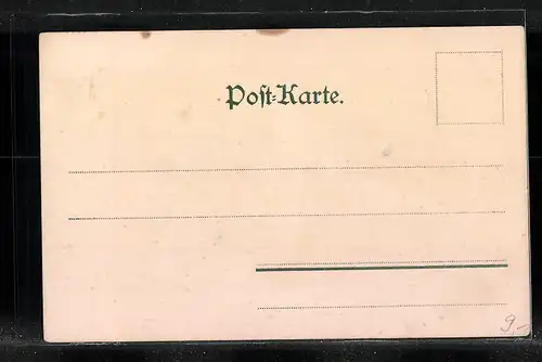 Künstler-AK St. Wolfgang, Ortspartie mit ablegendem Salondampfer