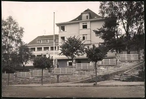 Fotografie Brück & Sohn Meissen, Ansicht Bad Elster, Blick auf das Kurheim Reichsbahn
