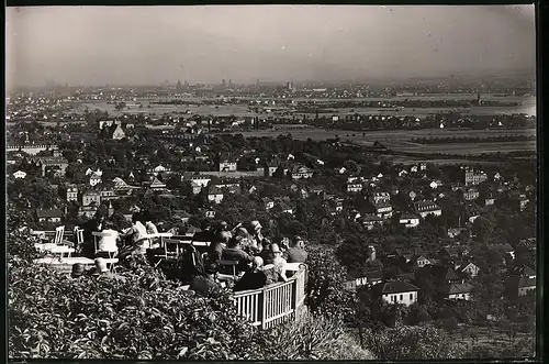 Fotografie Brück & Sohn Meissen, Ansicht Kötzschenbroda, Blick auf die Stadt von der Friedensburg aus gesehen