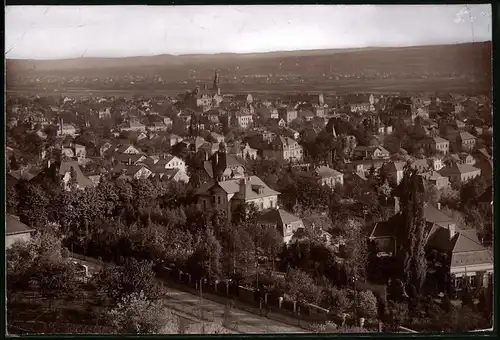 Fotografie Brück & Sohn Meissen, Ansicht Kötzschenbroda, Blick auf den Stadtteil mit Kirche