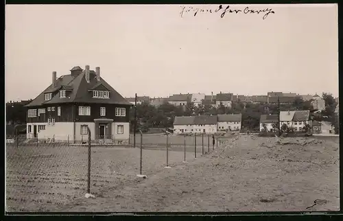 Fotografie Brück & Sohn Meissen, Ansicht Geithain i. Sa., Blick auf die Jugenherberge Rosental und die Stadt