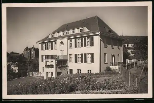 Fotografie Brück & Sohn Meissen, Ansicht Meissen i. Sa., Blick auf die Frauenklinik Dr. Müller, Ratsweinberg