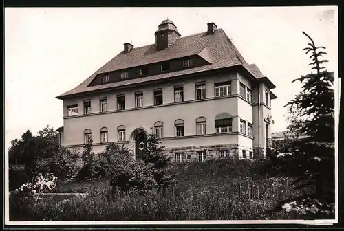 Fotografie Brück & Sohn Meissen, Ansicht Thum i.Erzg., Blick auf das Krankenhaus