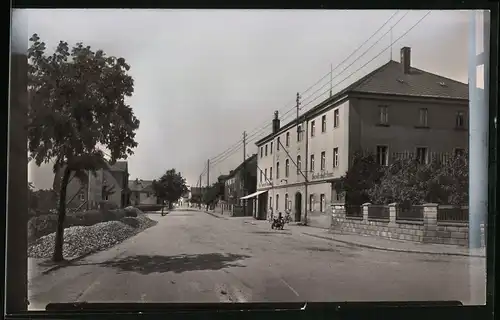 Fotografie Brück & Sohn Meissen, Ansicht Nünchritz, Meissner Strasse mit Gesellschaftshaus