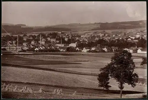 Fotografie Brück & Sohn Meissen, Ansicht Pulsnitz i. Sa., Panoramaansicht auf die Stadt