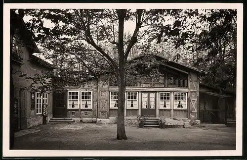 Fotografie Brück & Sohn Meissen, Ansicht Nossen, Blick auf das Gasthaus Bergschlösschen