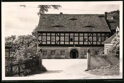 Fotografie Brück & Sohn Meissen, Ansicht Meissen i. Sa., Blick auf die Weinstuben Kapitelberg