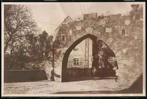 Fotografie Brück & Sohn Meissen, Ansicht Meissen i. Sa., Blick auf das Lommatzscher Tor zur 1000-Jahrfeier der Stadt