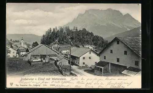 AK Bieberwier, Teilansicht mit Wetterstein