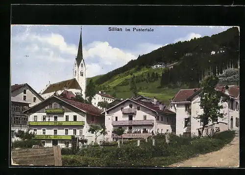 AK Sillian im Pustertal, Teilansicht mit Kirche