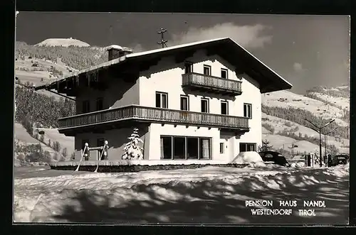 AK Westendorf, Pension Haus Nandl im Winter