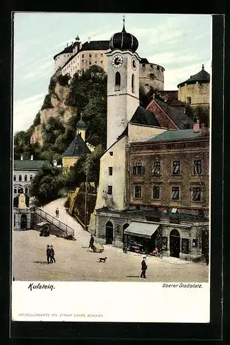 AK Kufstein, Oberer Stadtplatz