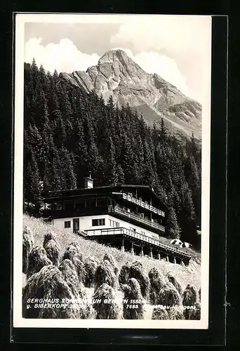 AK Steeg-Lechleiten, Berghaus Sonnenfluh gegen Biberkopf