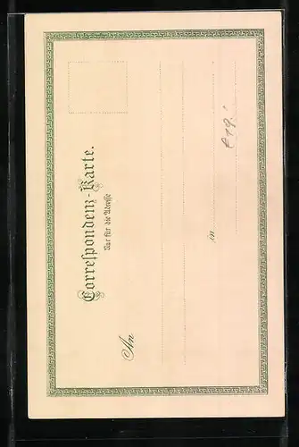 Lithographie Innsbruck, Stadtthurm und Goldenes Dachl