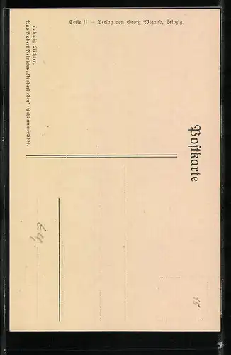 Künstler-AK Ludwig Richter: Schlummerlied